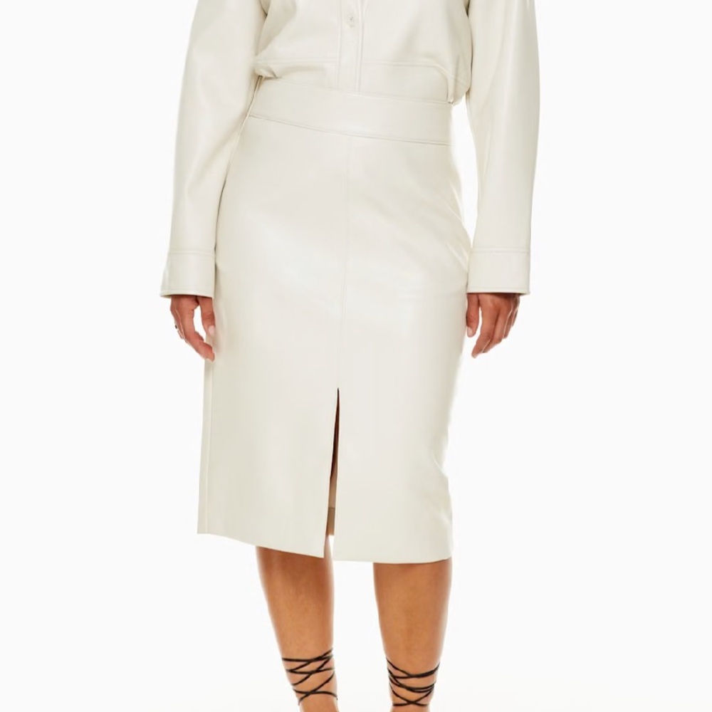 Aritzia Babaton Pegu vegan leather Skirt